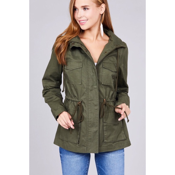 Utility jacket with hoodie - Picture 3 of 4